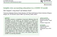 Discussions arising from: Insights into accounting education in a COVID-19 world Photo